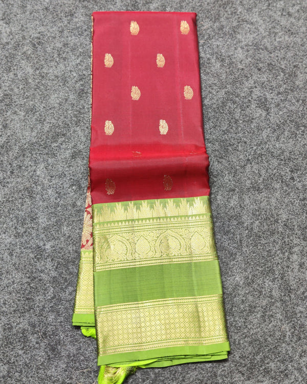 Kanchi Vintage Gap border pattu - KMP254
