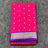 Kanchi Handloom Pure Silk Small Border Saree – KMP265