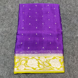 Chinon crepe silk saree -C15