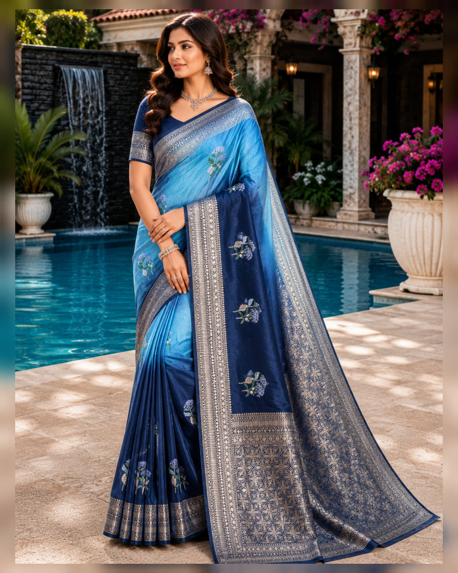 Satin Silk Saree- SA16
