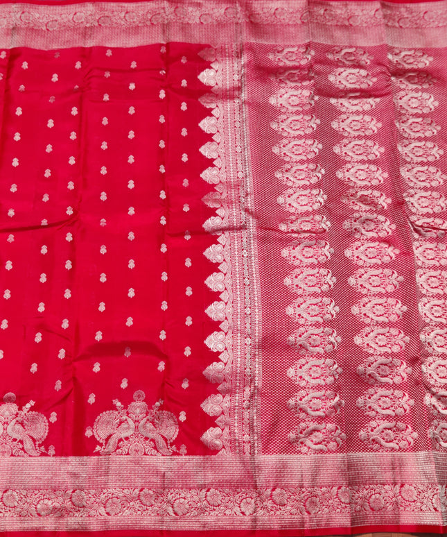 Kanchi Pure Red Saree - KPM899
