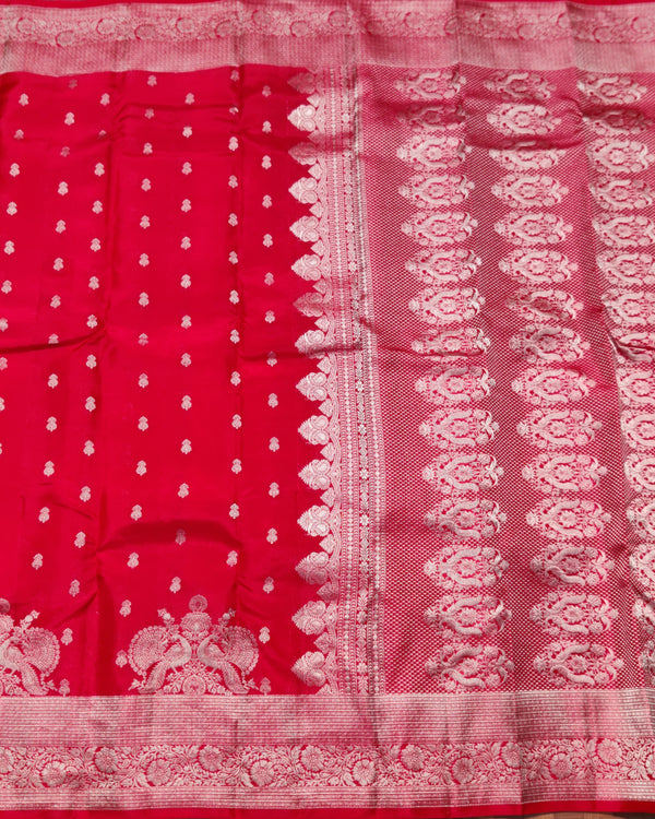 Kanchi Pure Red Saree - KMP899 alternate view