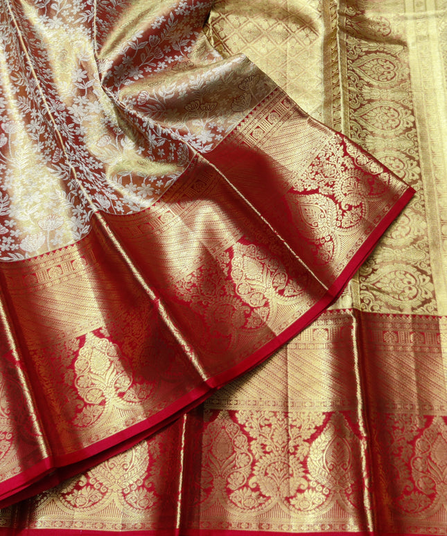 Kanchi Pattu Wedding Saree @35% Off -KMP61