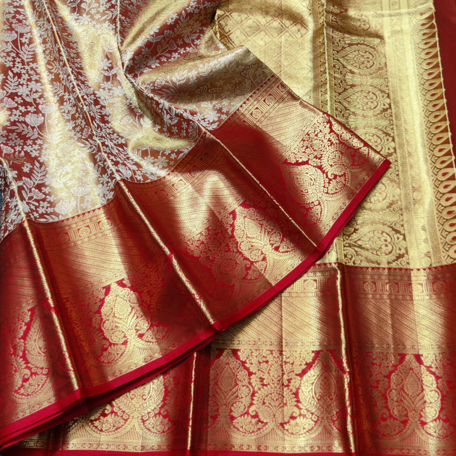 Kanchi Pattu Wedding Saree @35% Off -KMP61