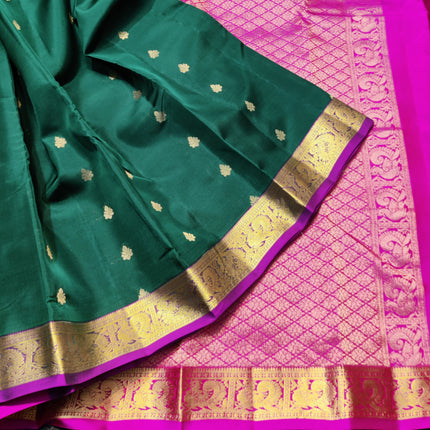 Kanchipattu small border saree - KMP211