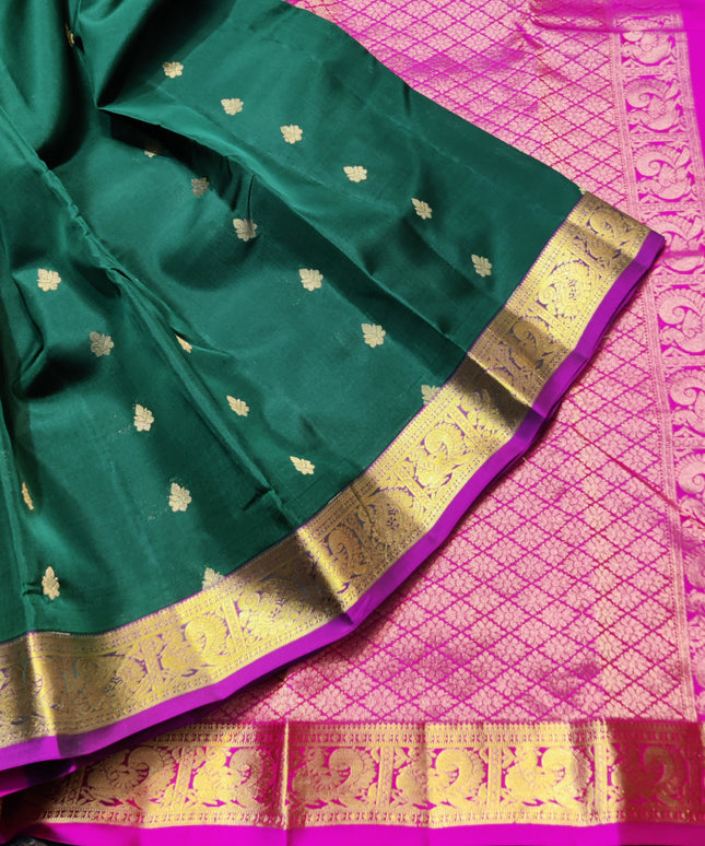 Kanchipattu small border saree - KMP211