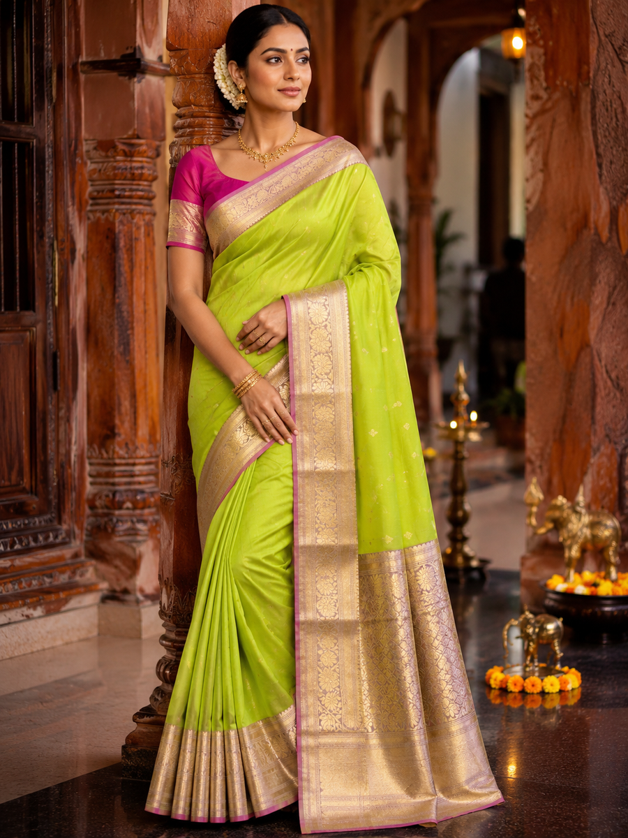 40%Off Kanchi pattu saree - KMP09