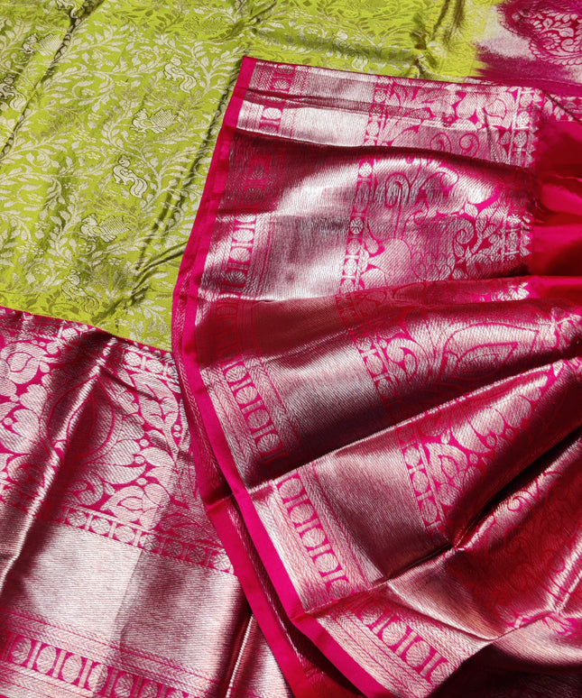 Kanchi pattu half fine Bridal Saree -HF281
