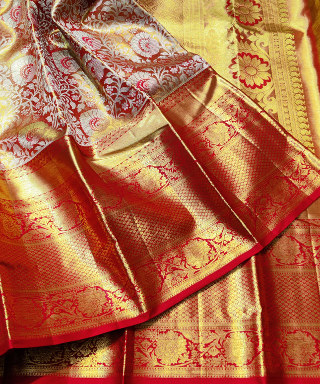 Kanchi Pattu Wedding Sarees @30% Off -KMP969