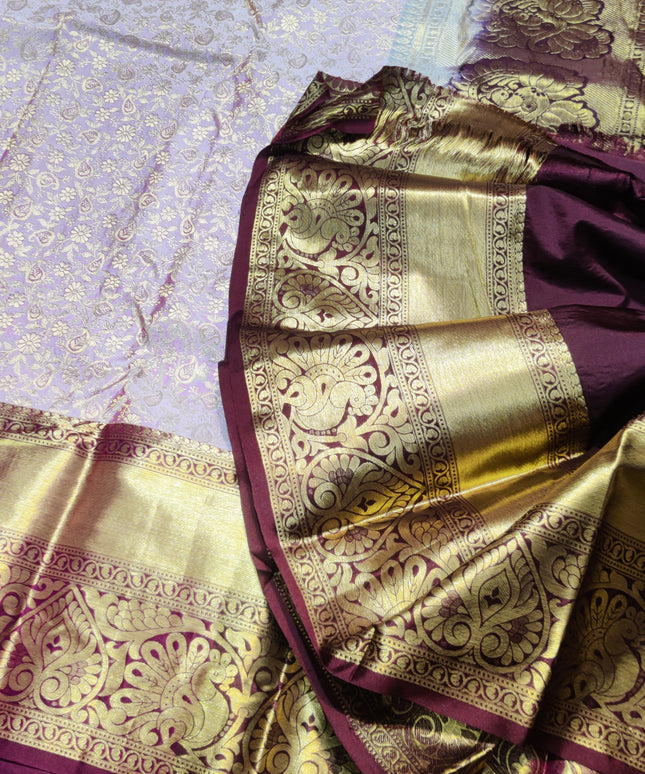 Kanchi pattu half fine bridal wear saree HF29