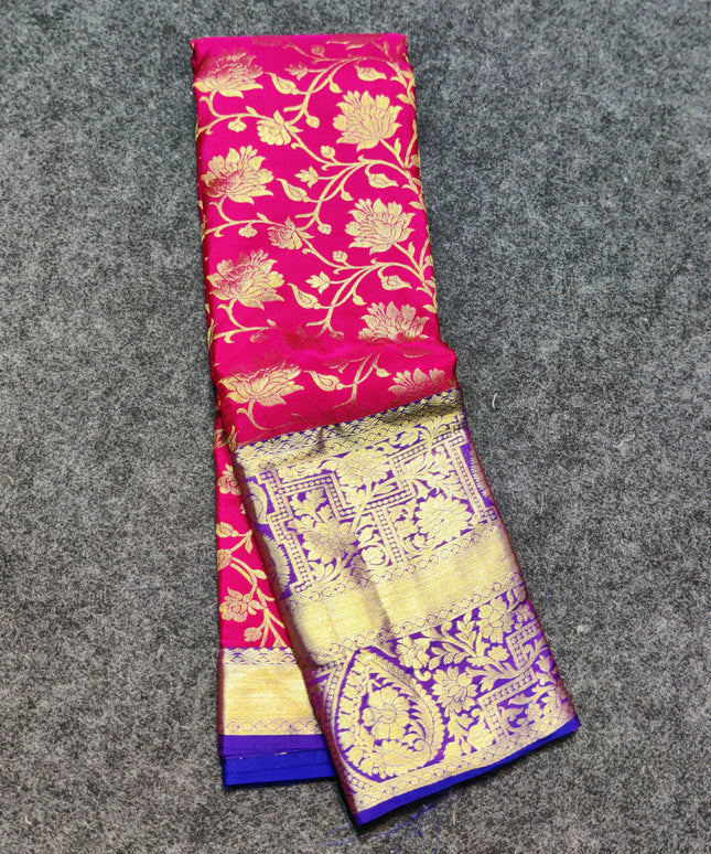 Kanchi pattu half fine Bridal Saree -HF282