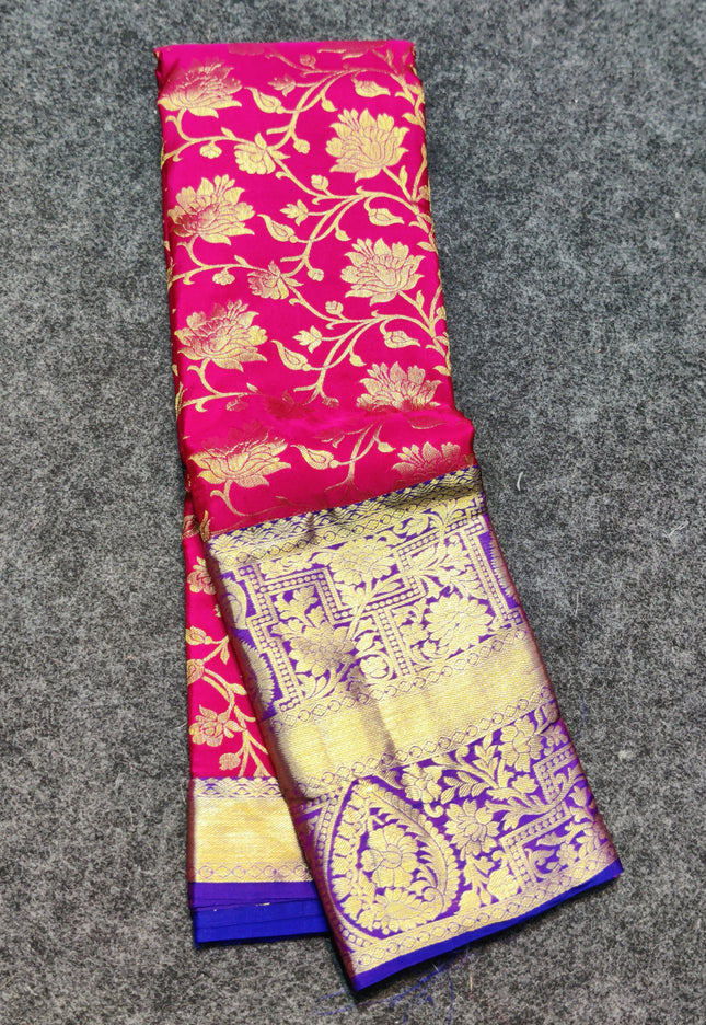 Kanchi pattu half fine Bridal Saree -HF282