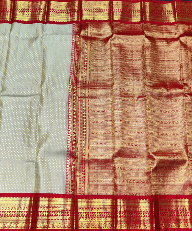 Kanchi pure kuttu border Saree - KMP1291