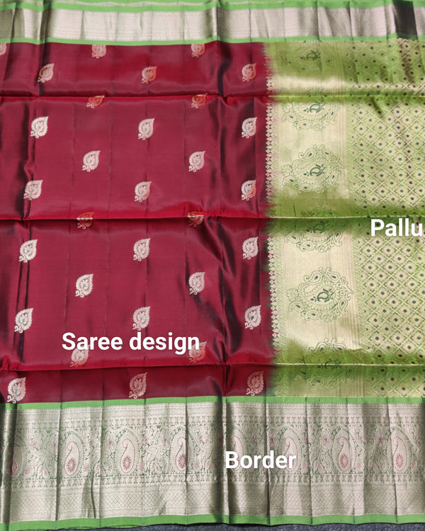 Meenakari kanchi lightweight pattu Saree - KMP141 alternate view