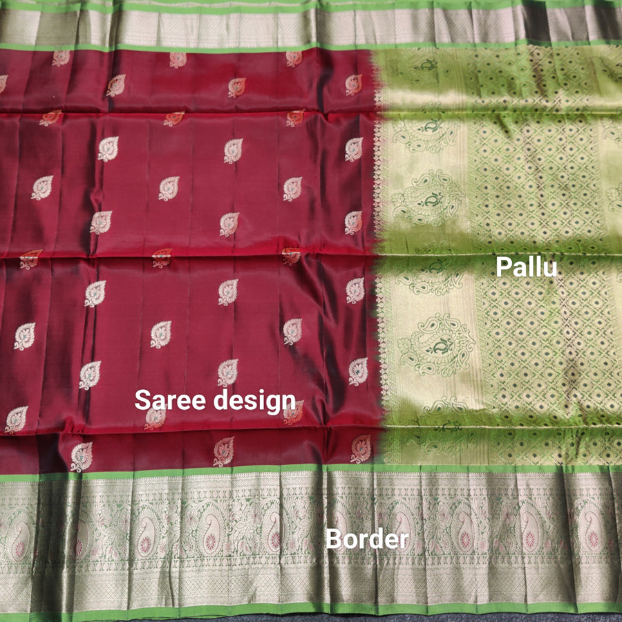 Meenakari kanchi lightweight pattu Saree - KMP141