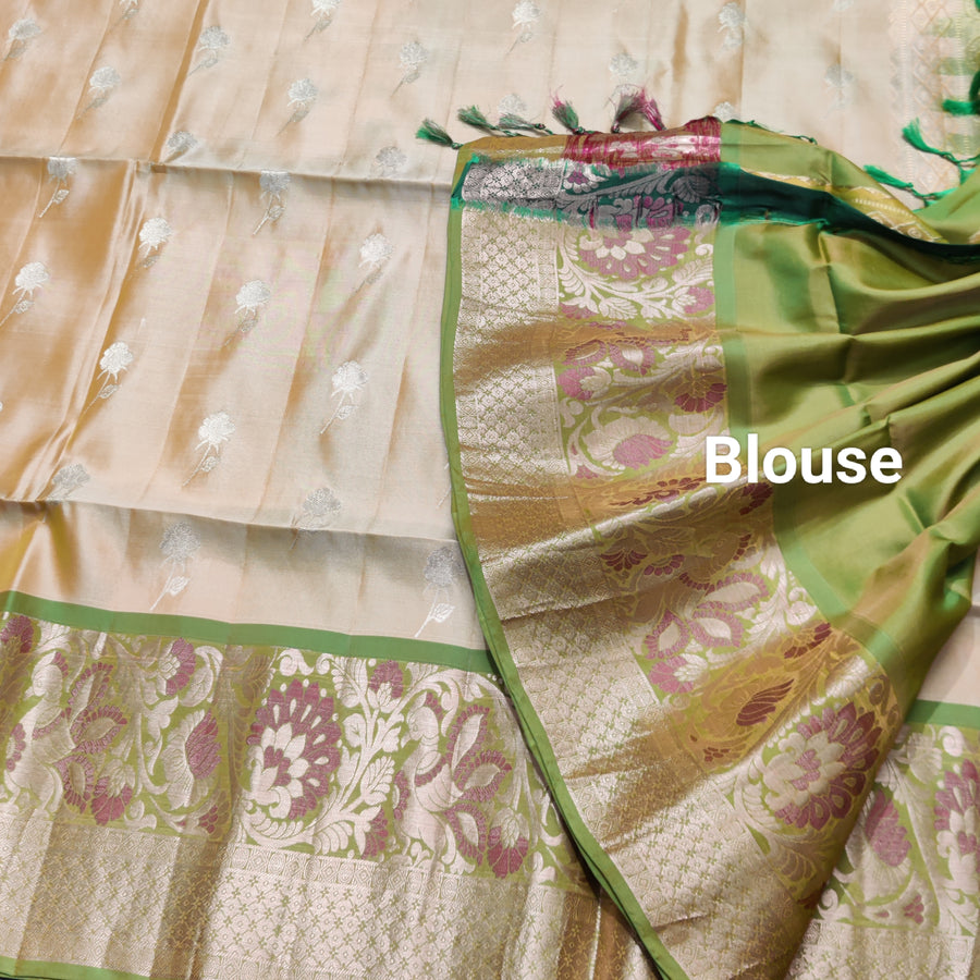Meenakari kanchi lightweight pattu Saree - KMP142