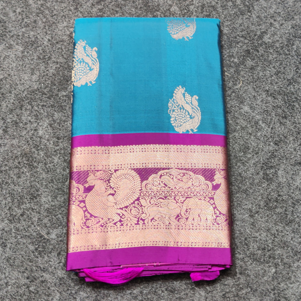 Kanchi pure small border saree- KMP240