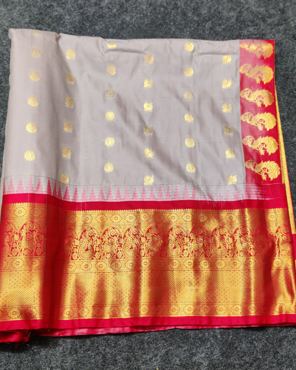 Gadwal Semi Silk Saree - GSM21 alternate view