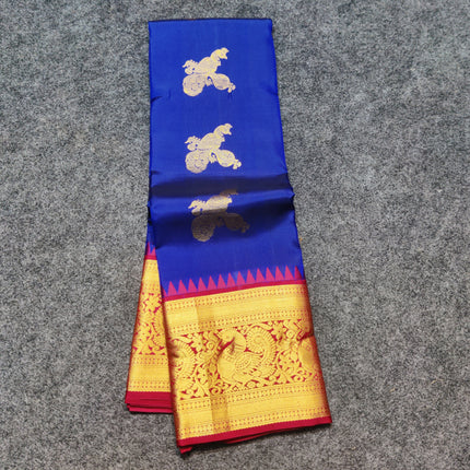 Kanchi Kuttu Vintage Handloom Pattu Saree - KMP3043