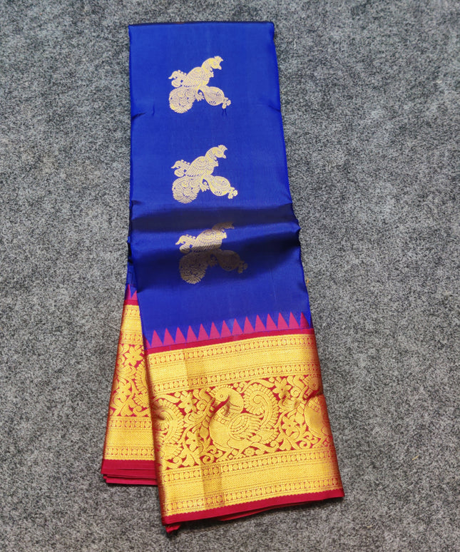 Kanchi Kuttu Vintage Handloom Pattu Saree - KMP3043