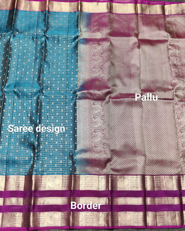 Kanchi Vintage Gap border pattu - KMP102 alternate view