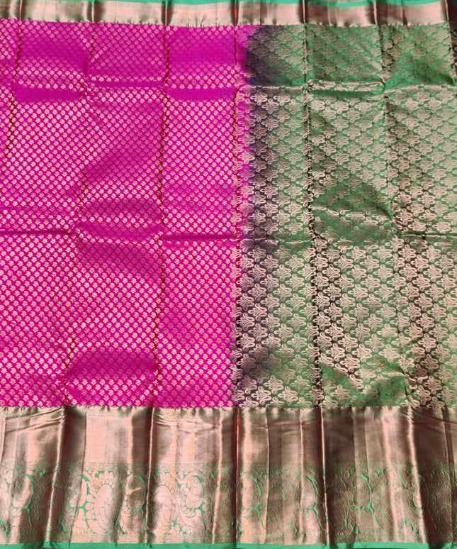 Kanchi pattu half fine Bridal Saree - HF11