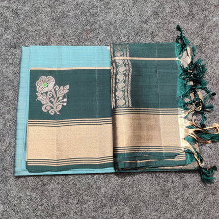 Lightweight pattu Scurt Border Saree - LWP145