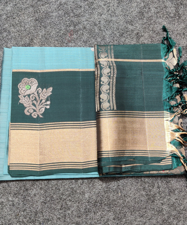 Lightweight pattu Scurt Border Saree - LWP145