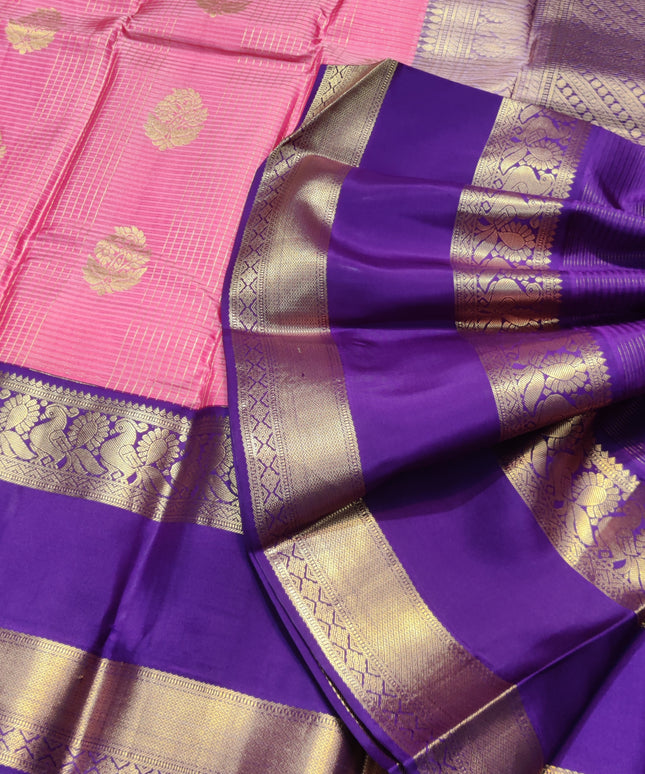 Kanchi Kuttu Vintage Handloom Pattu Saree - KMP3037