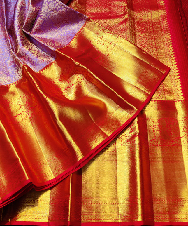 Kanchi Meenakari Brocade Pure handloom Silk Saree - KMP1642