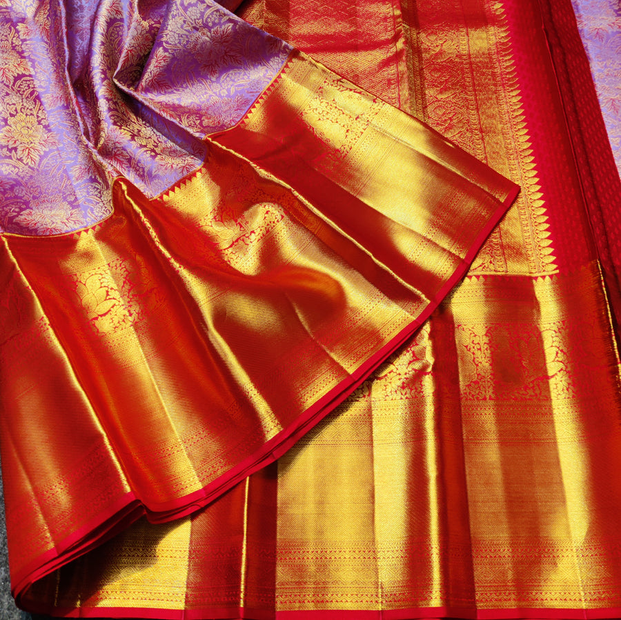Kanchi Meenakari Brocade Pure handloom Silk Saree - KMP1642