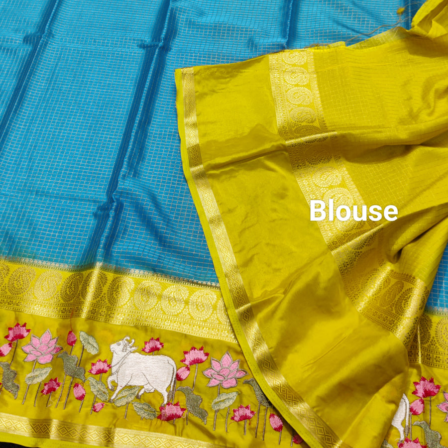 Semi crepe silk saree - SC07