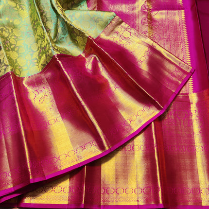 Kanchi Meenakari Brocade Pure handloom Silk Saree - KMP1985