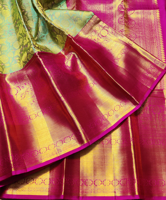 Kanchi Meenakari Brocade Pure handloom Silk Saree - KMP1985