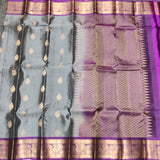 Kanchi pure small border saree- KMP237