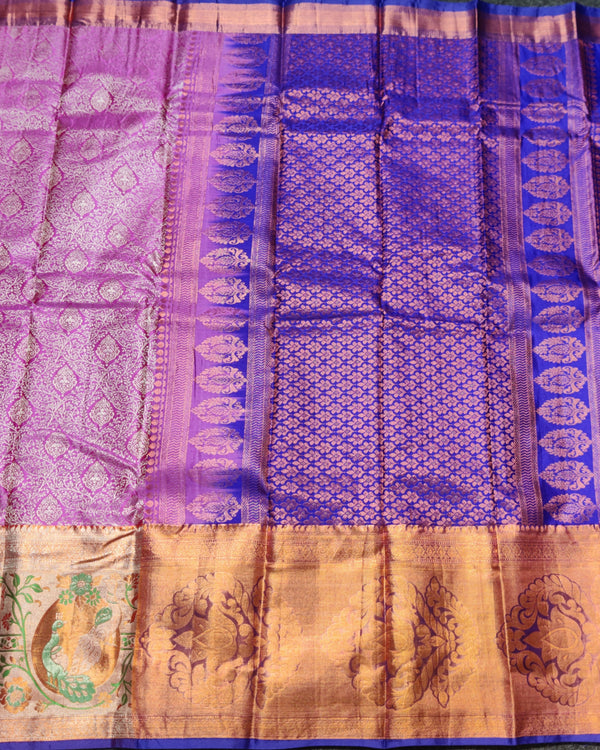 Kanchi pattu half fine bridal wear saree HF30 alternate view