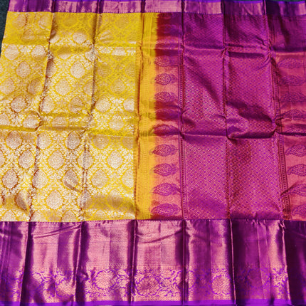 Kanchi pattu half fine bridal wear saree HF25