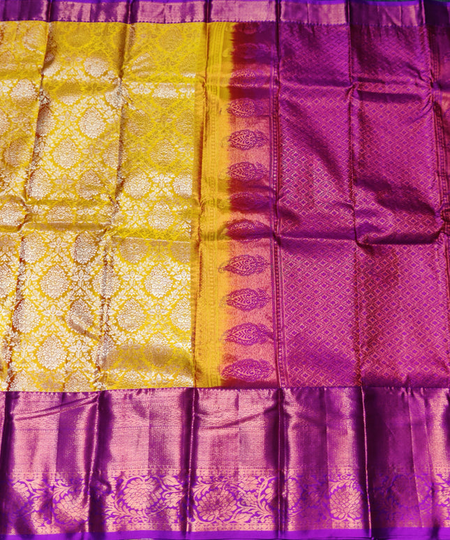 Kanchi pattu half fine bridal wear saree HF25