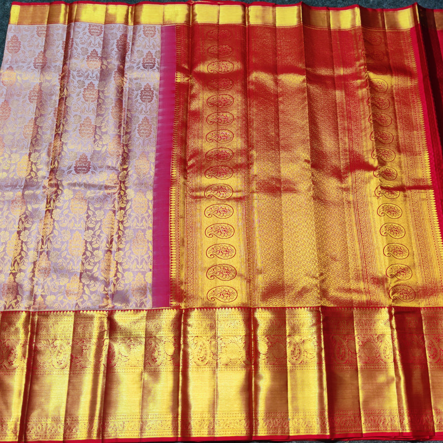Kanchi Meenakari Brocade Pure handloom Silk Saree - KMP1641