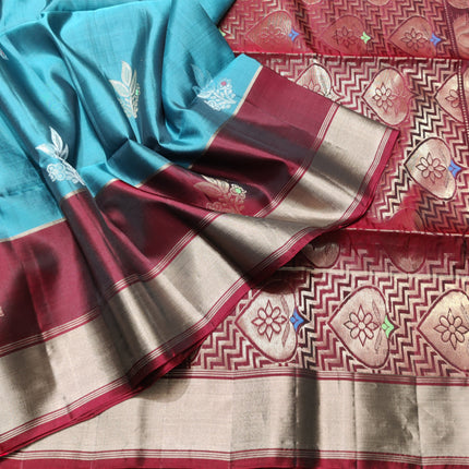 Lightweight pattu Scurt Border Saree - LWP93