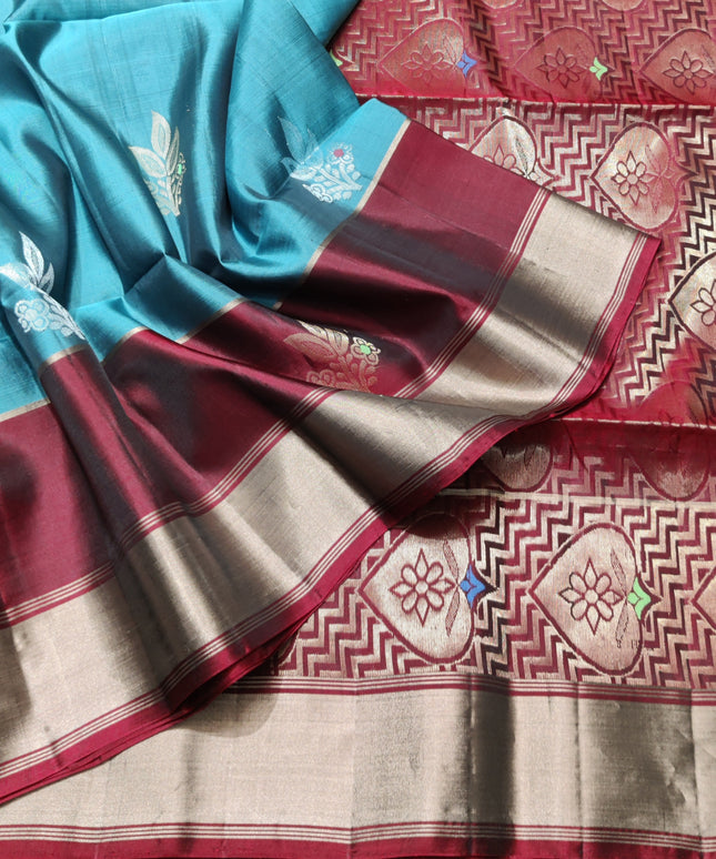 Lightweight pattu Scurt Border Saree - LWP93