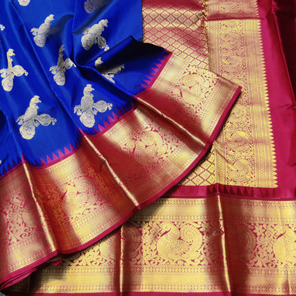 Kanchi Kuttu Vintage Handloom Pattu Saree - KMP3043