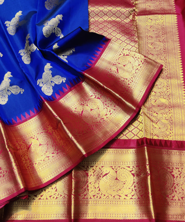 Kanchi Kuttu Vintage Handloom Pattu Saree - KMP3043