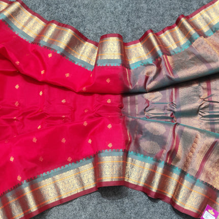 Gadwal Sico Silk Saree - GS161