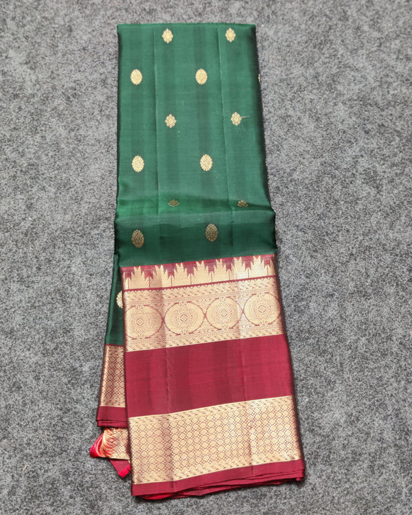 Kanchi Vintage Gap border pattu - KMP259