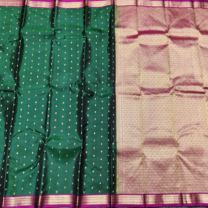 Kanchi pattu small border saree - KMP3161