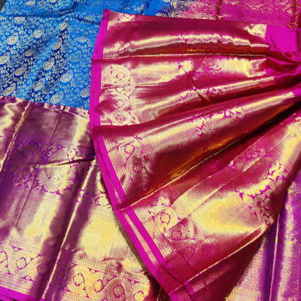 Kanchi pattu half fine bridal wear saree HF23