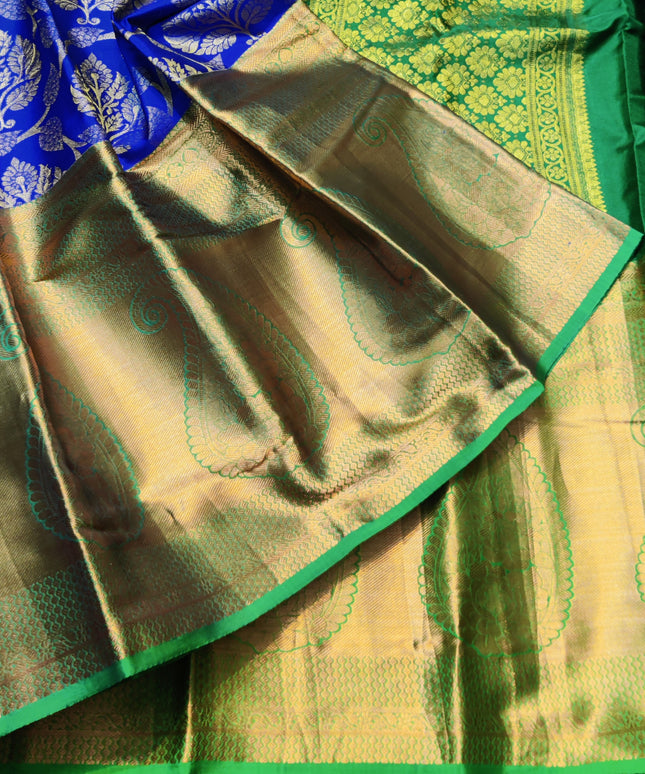 Kanchi Pattu Half Fine Brocade - SP46
