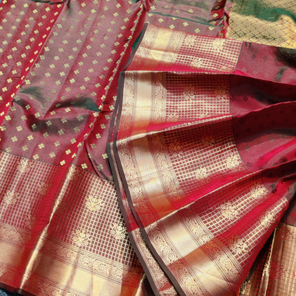 Kanchi pure vintage silk Saree - KMP2076