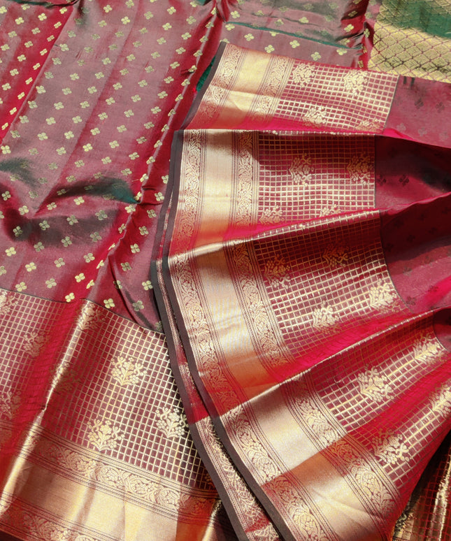 Kanchi pure vintage silk Saree - KMP2076